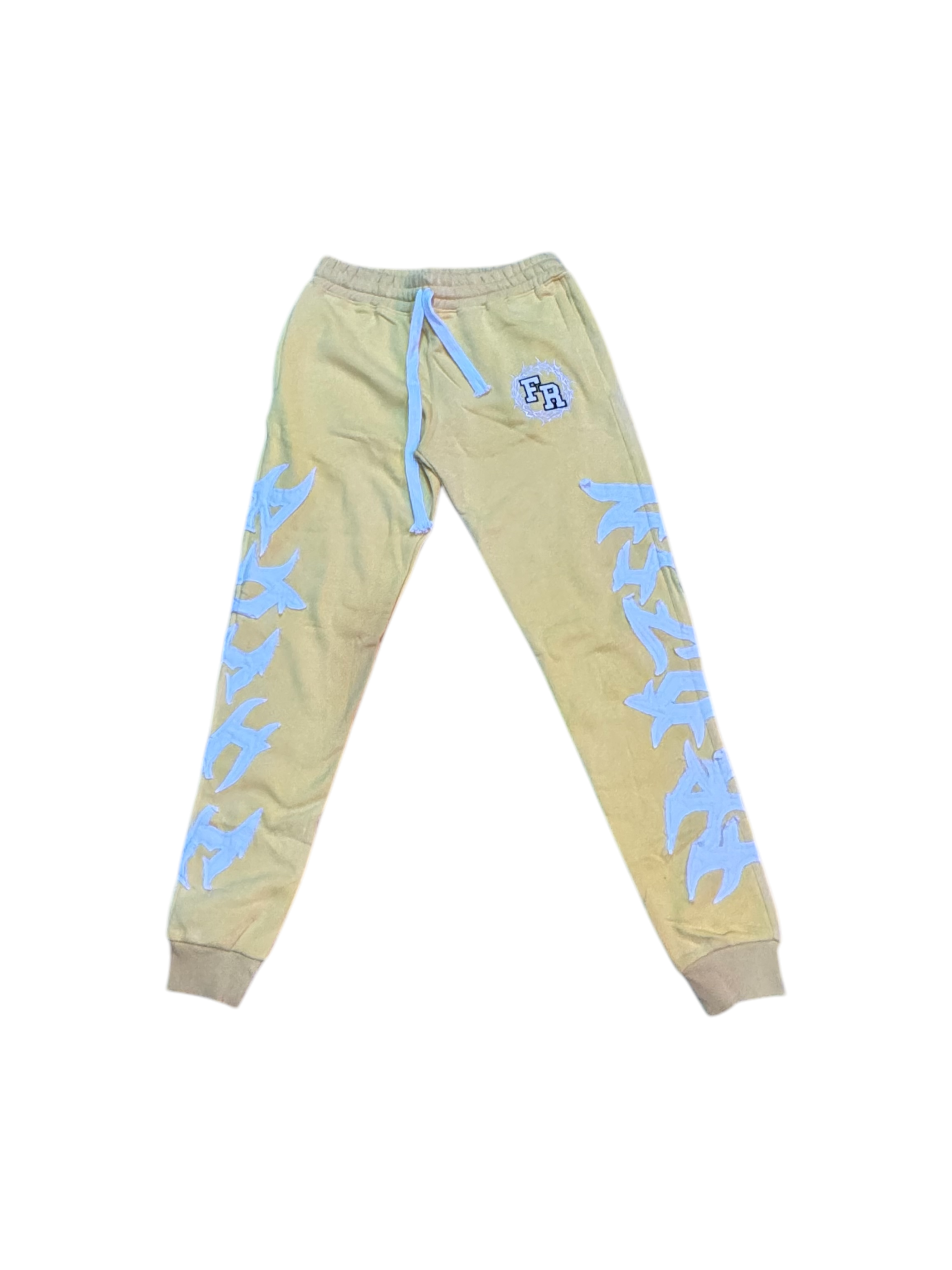 “Fr Thorn Racer(Yellow)” washed Sweatpants