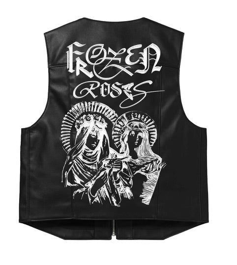 “FR Prayers” Leather Vest