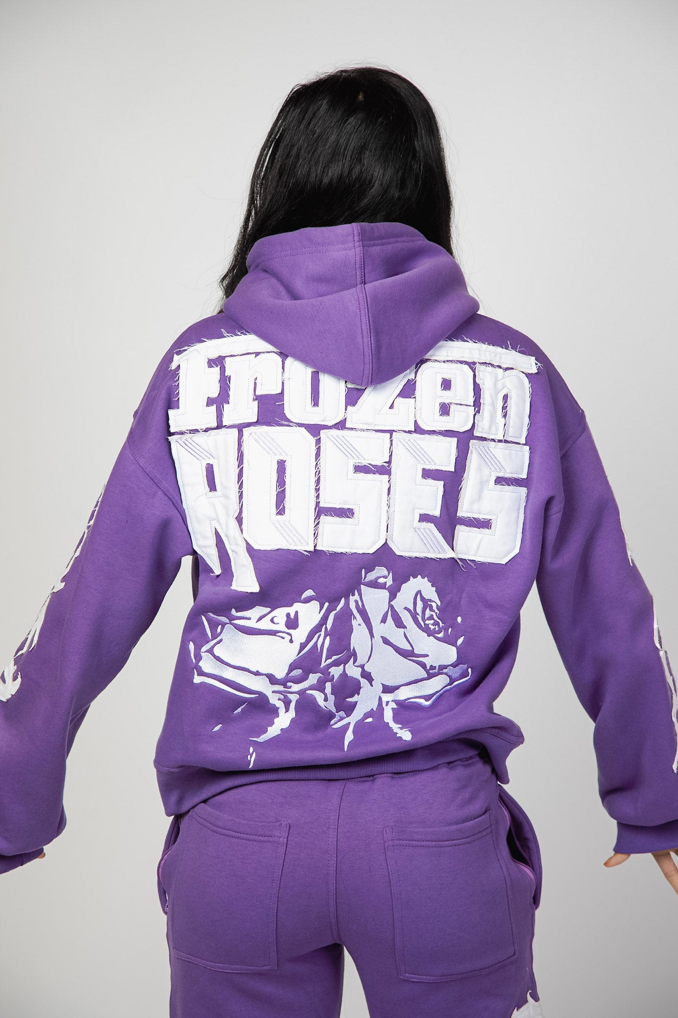 “FR Thorn Racer (Light Purple) ” Oversized Zip Up Hoodie