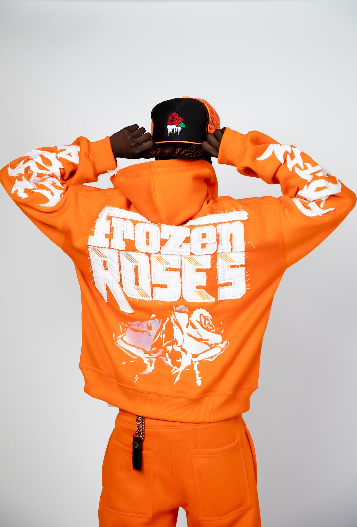 “FR Thorn Racer (Orange)” Oversized Zip Up Hoodie