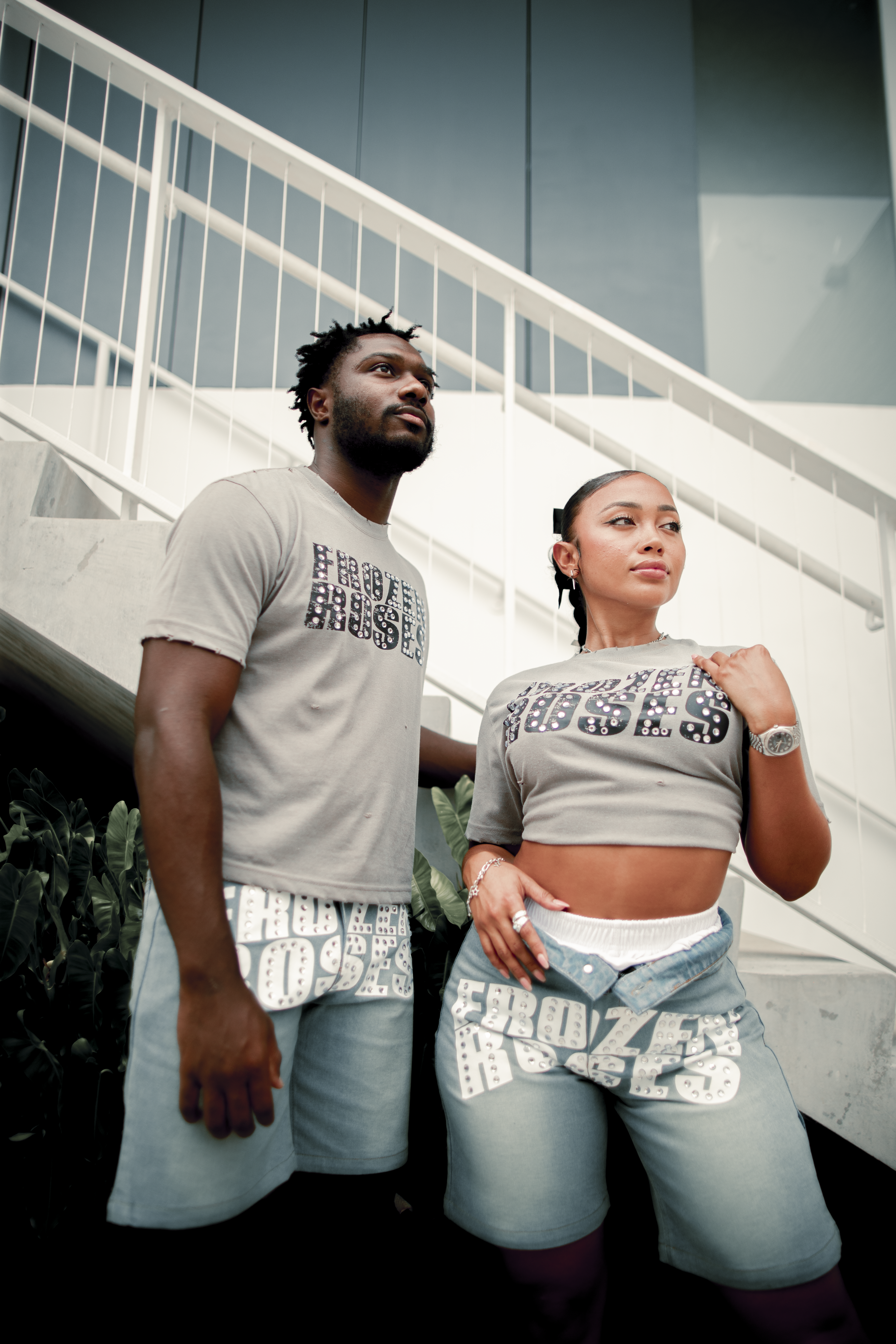 Frozen Roses “Iced” Crop Tee