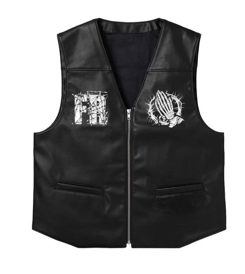 “FR Prayers” Leather Vest