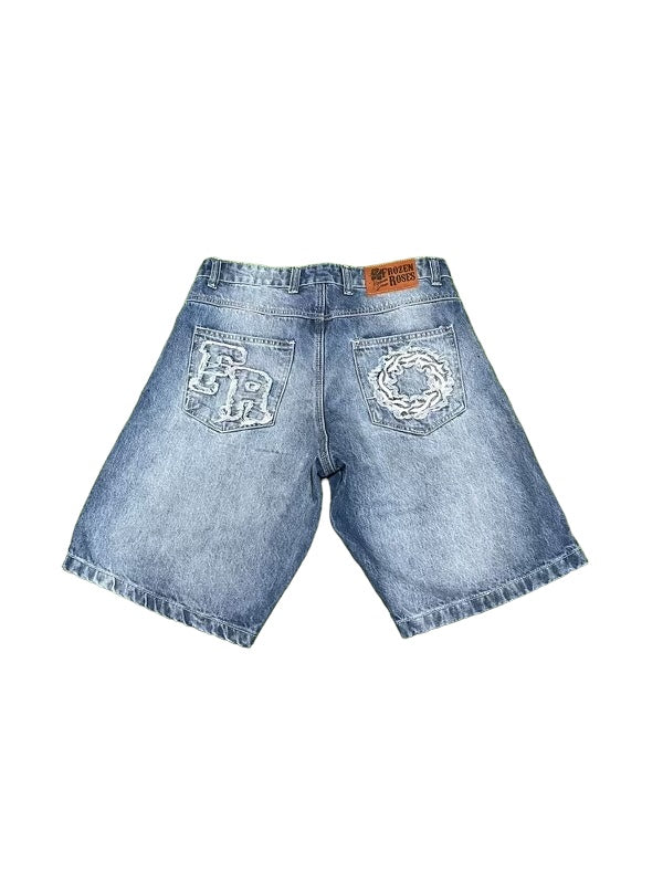 “FR Distress Denim Jean Shorts