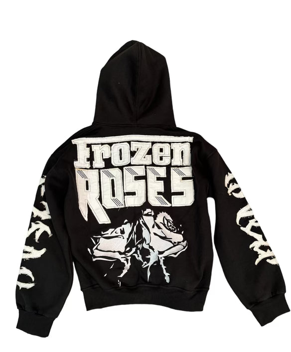 “FR Thorn Racer (Black)” Oversized Zip Up Hoodie