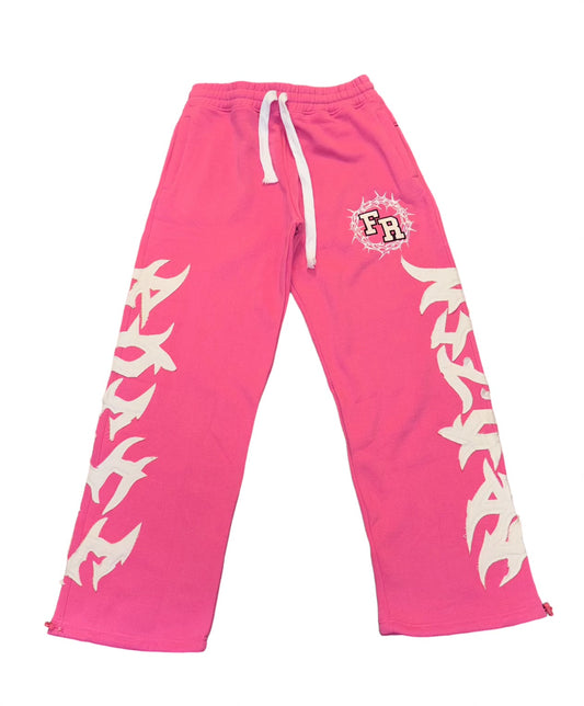 “FR Thorn Racer (Pink)” Oversized Adjustable Sweats