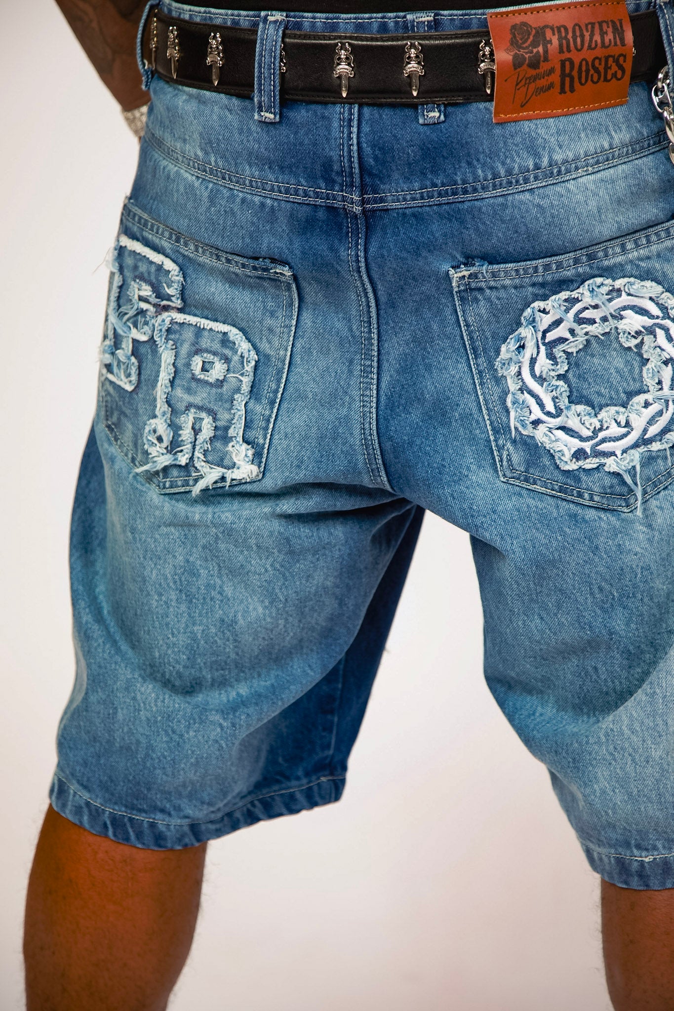 “FR Distress Denim Jean Shorts