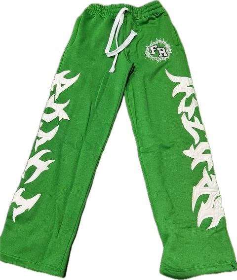 “FR Thorn Racer (Green)” Oversized Adjustable Sweats