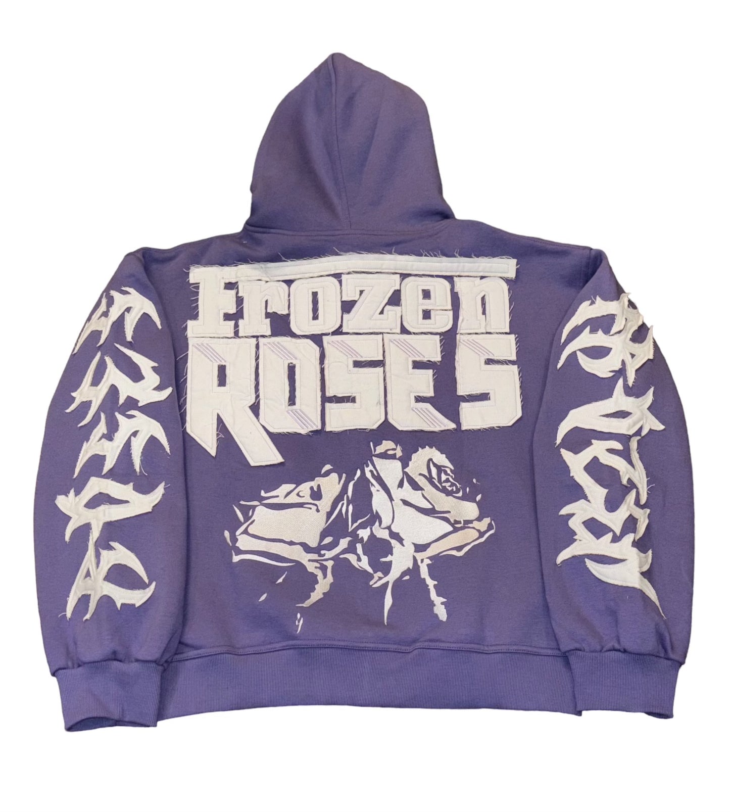 “FR Thorn Racer (Light Purple) ” Oversized Zip Up Hoodie