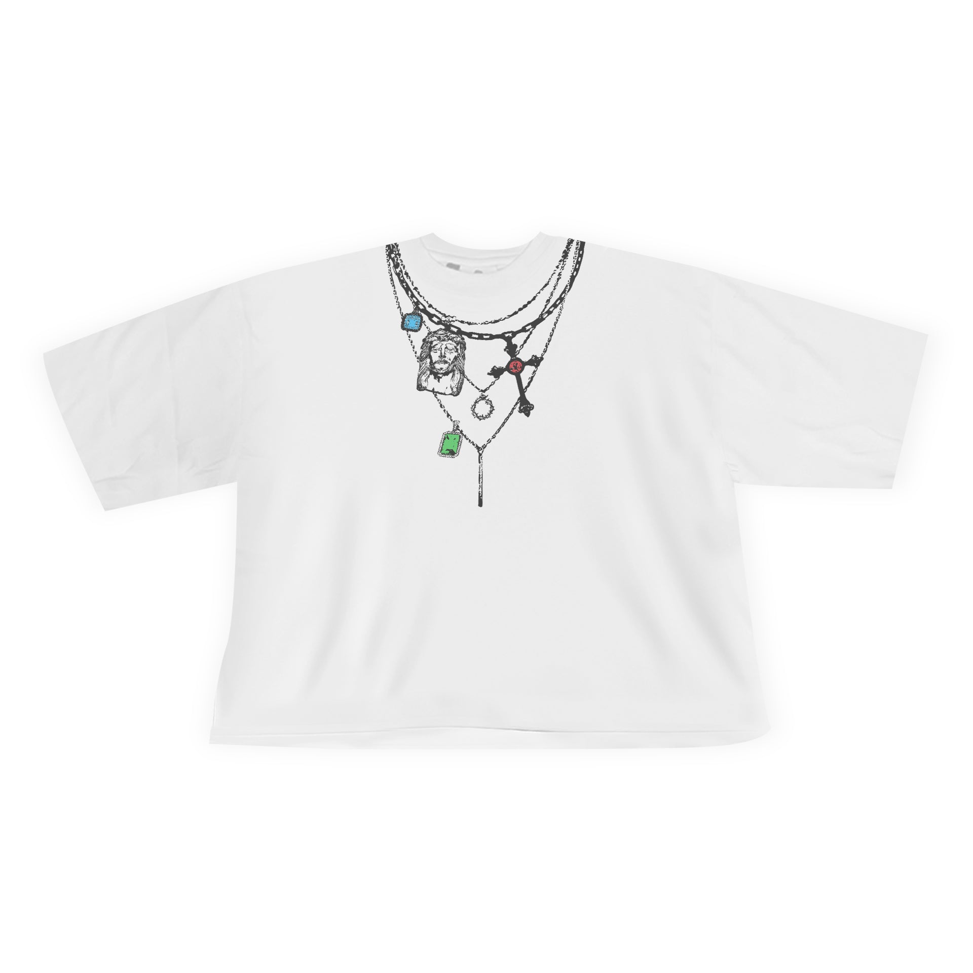 “FR Jesus Piece” Crop T-shirt