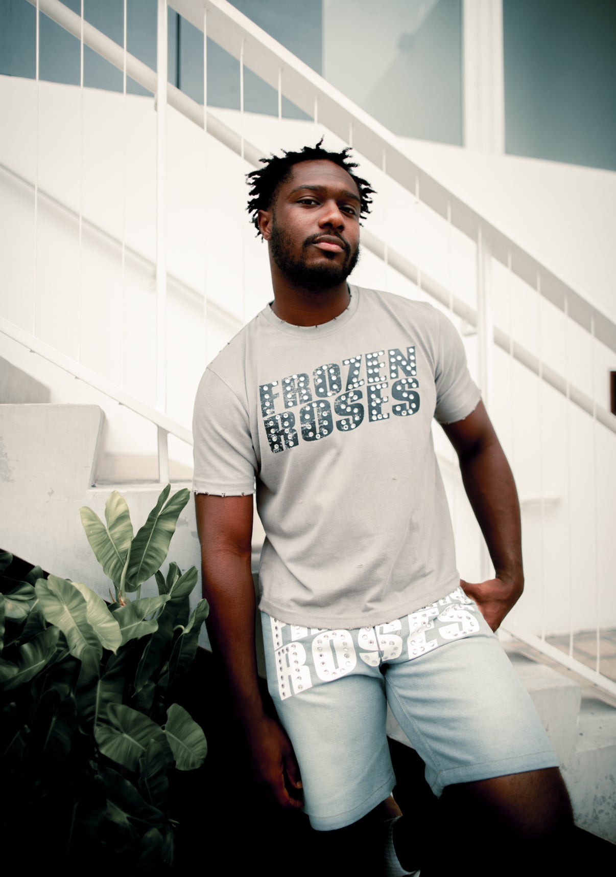 Frozen Roses “Iced” Crop Tee