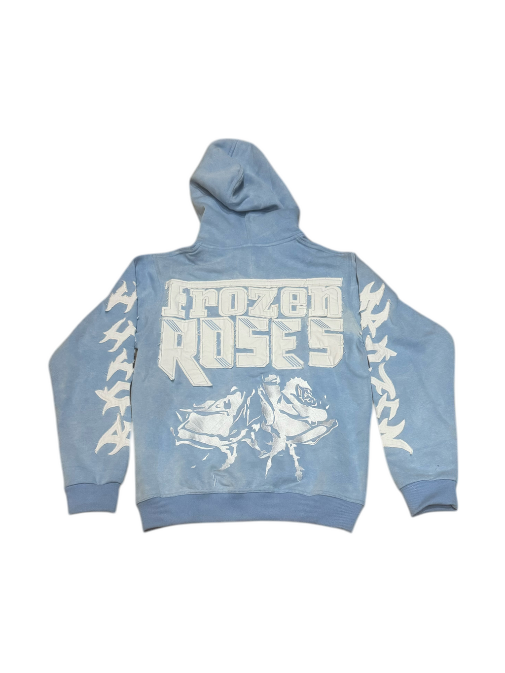 “FR Thorn Racer(Baby Blue)” washed hoodie