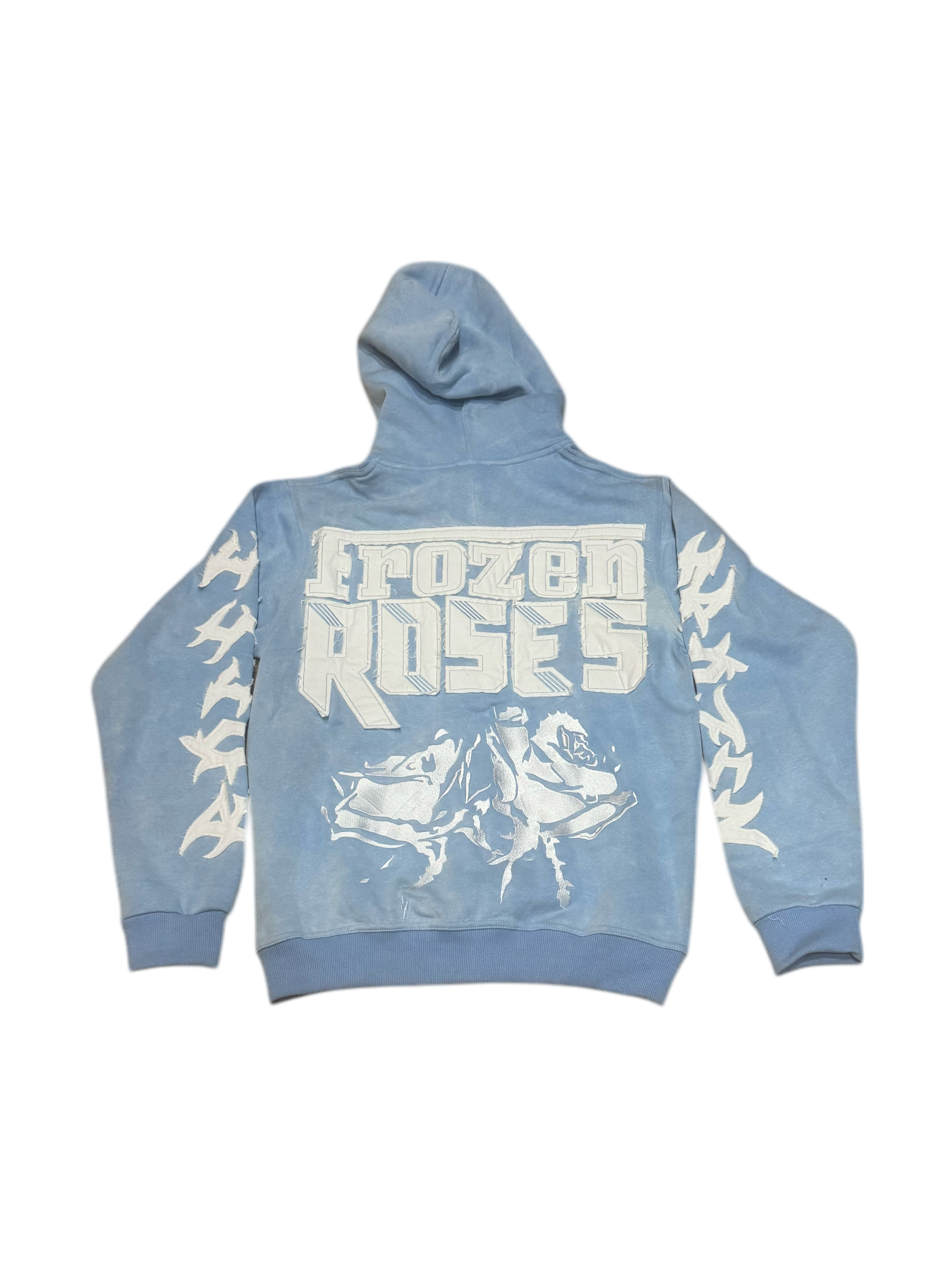 “FR Thorn Racer(Baby Blue)” washed hoodie