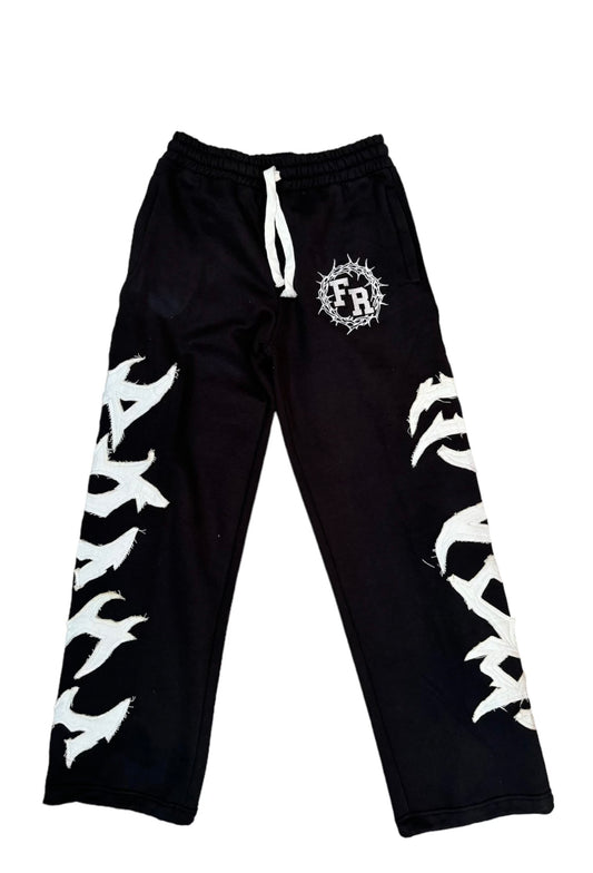 “FR Thorn Racer (Black)” Oversized Adjustable Sweats